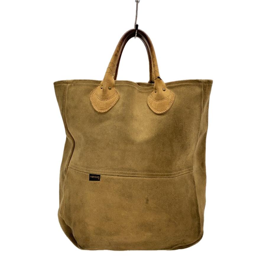 VANSON◇Leather Suede Tote Bag/トートバッグ/スウェード/CML 