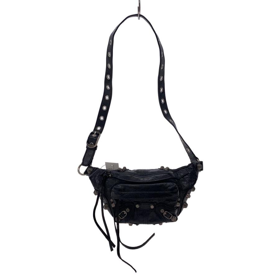 BALENCIAGA◇LE CAGOLE XS/ショルダーバッグ/羊革/ブラック/719082 