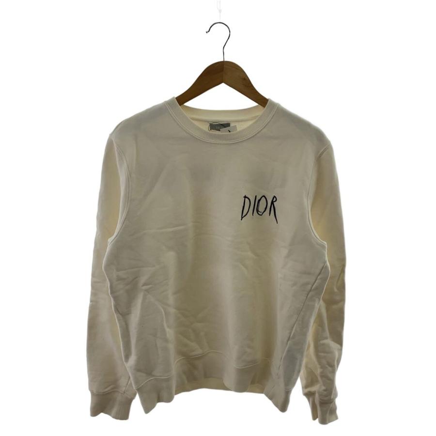 Christian Dior◇19W/スウェット/XL/コットン/ホワイト/Raymond