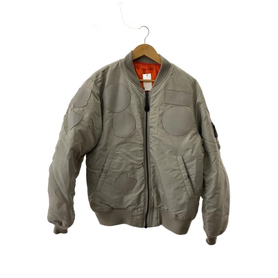 AVIREX◇MA-1/EMBOSS TOPGUN/フライトジャケット/XXL/ナイロン/KHK/783