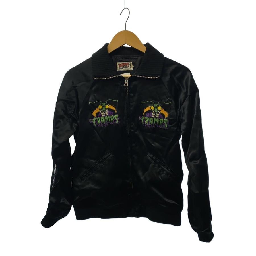 名作 Hysteric Glamour 別珍／サテン リバーシブルスカジャン HYSTERIC GLAMOUR◇×THE Cramps/サテンスカジャン/S/レーヨン/BLK