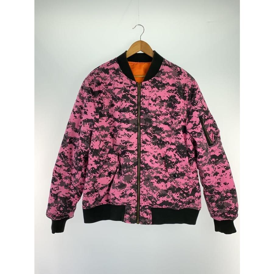 Supreme◇17AW/MA-1/フライトジャケット/XL/コットン/PNK/カモフラ 