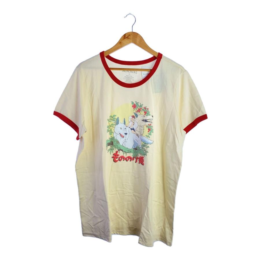 HOT TOPIC/Tシャツ/--/コットン/YLW/プリント/3X/もののけ姫/リンガーT