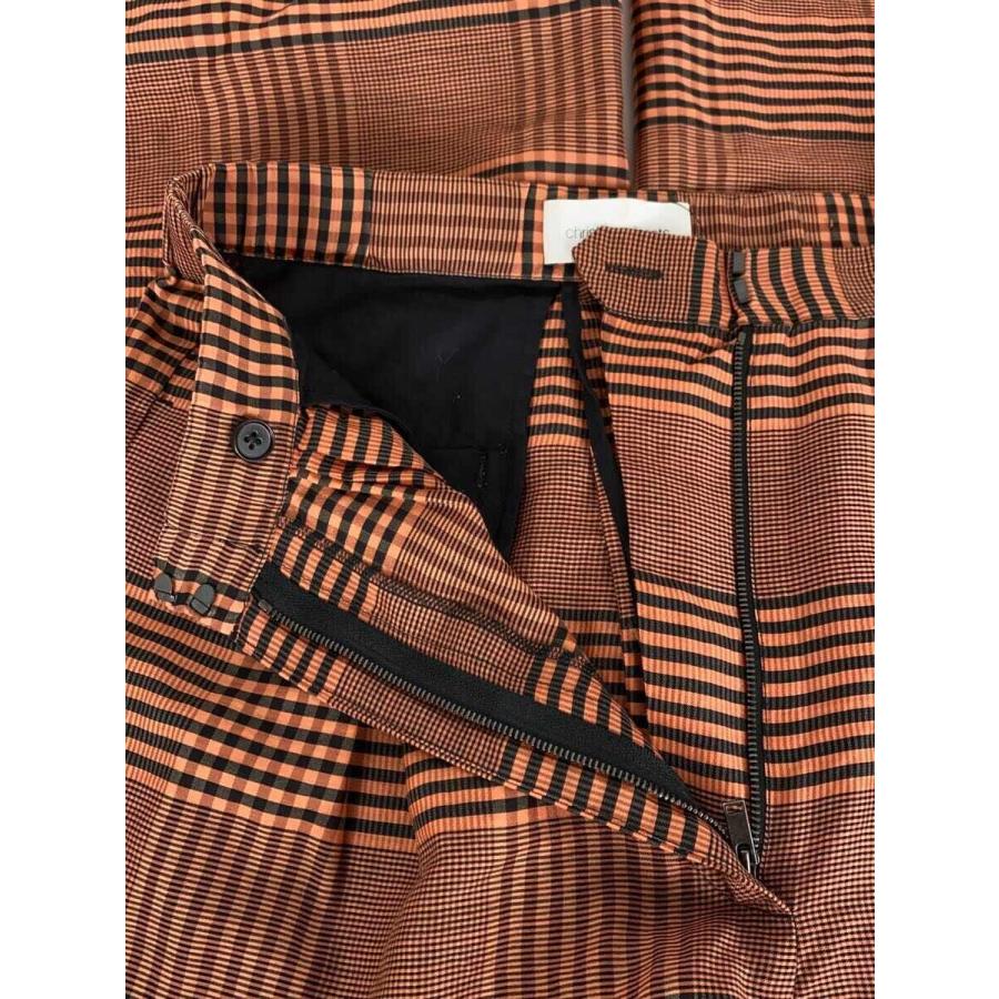 christian wijnants◇ワイドパンツ/36/ウール/オレンジ/ギンガムCK