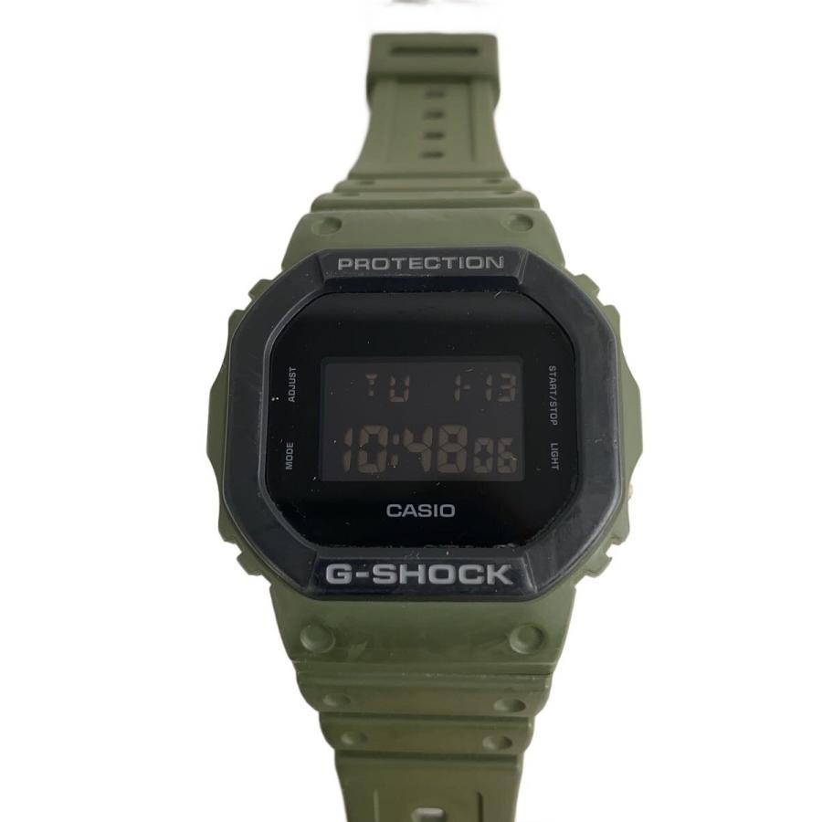 CASIO◇クォーツ腕時計_G-SHOCK/デジタル/ラバー/BLK/KHK : セカンド