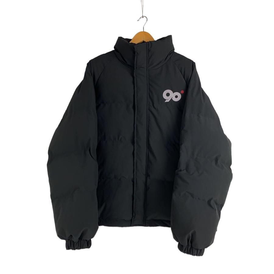 ジャケット・アウター 9090 Logo Rich Puffer Jacket 9090◇90 Logo Rich Puffer Jacket/中綿/XL/ポリエステル/ブラック