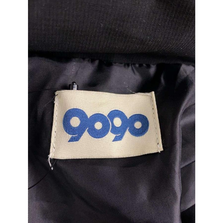 9090◇90 Logo Rich Puffer Jacket/中綿/XL/ポリエステル/ブラック