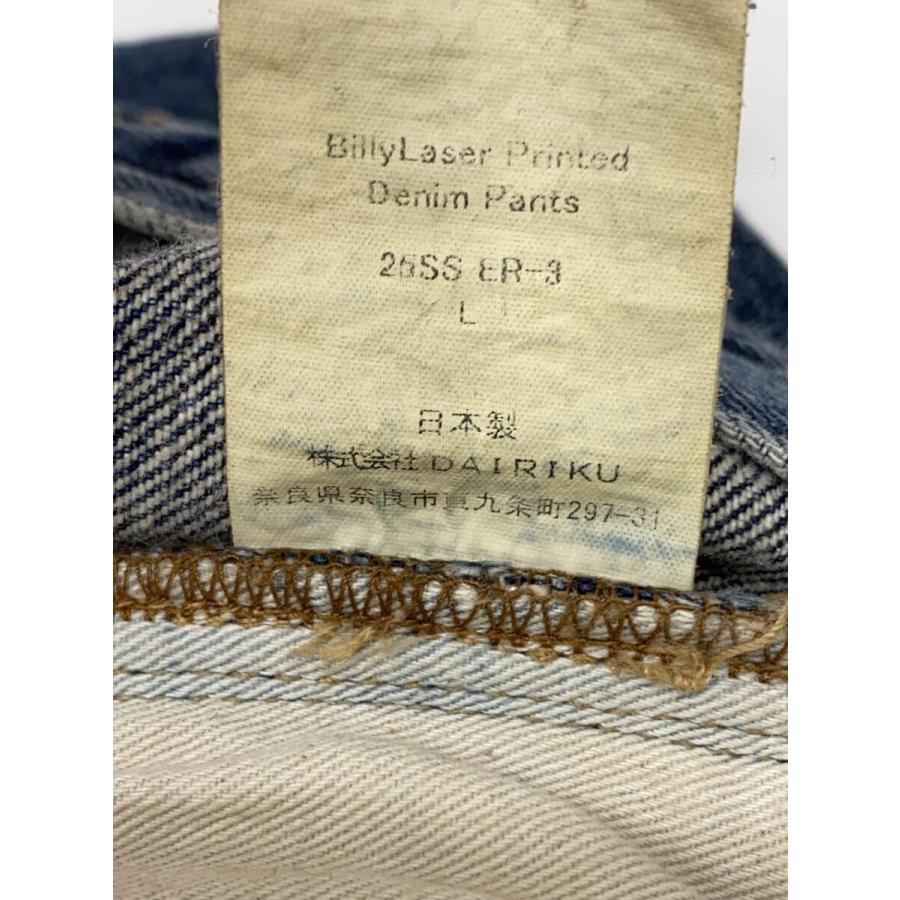DAIRIKU◇Billy/Laser Printed Denim Pants/L/デニム/BLU/総柄/25SS ER 