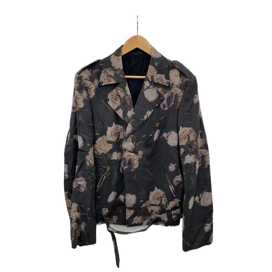 LAD MUSICIAN◇17SS/FLOWER RIDERS JACKET/ジャケット/46/ウール/BLK