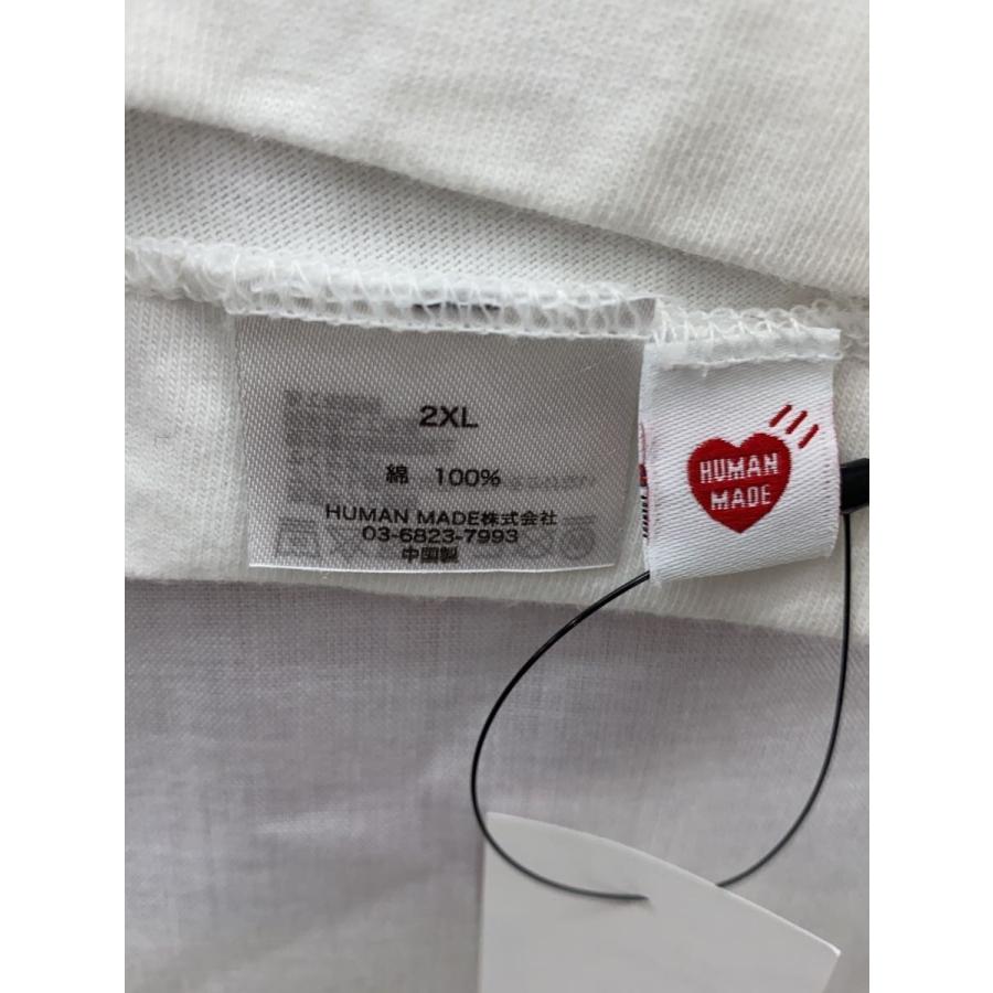 HUMAN MADE◇ハートロゴ/2025年モデル/青ハート/Tシャツ/XXL/コットン