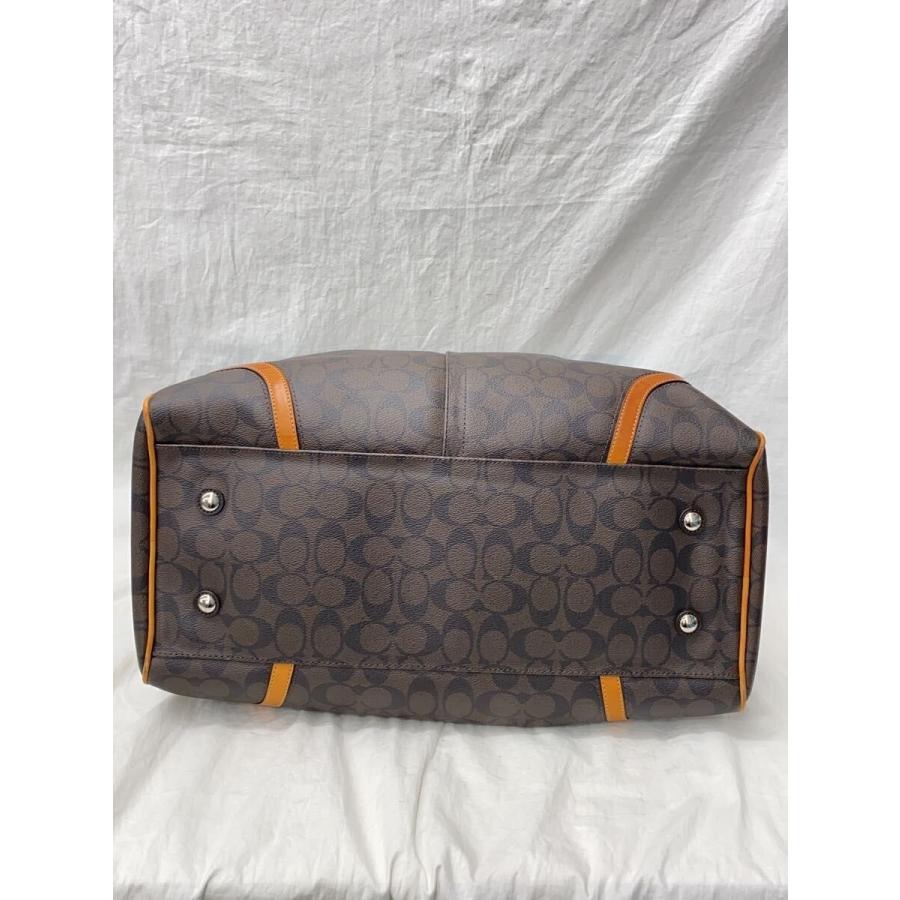 COACH◇ボストンバッグ/レザー/BRW/総柄/F77320 : セカンドストリート