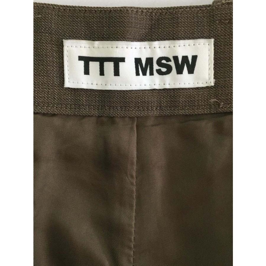 TTT_MSW ボトム/M/ウール/BRW/無地/カーゴスラックスパンツ/TTT-2019AW-PT01 :2319751753799
