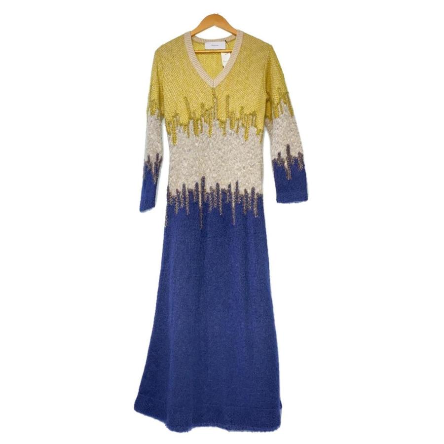 MURRAL◇22AW/Water mirror knit dress/ワンピース/1/モヘア/マルチ 