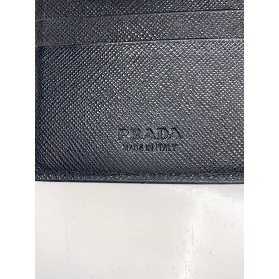 PRADA◇2つ折り財布/レザー/BLK/メンズ : セカンドストリートYahoo!店