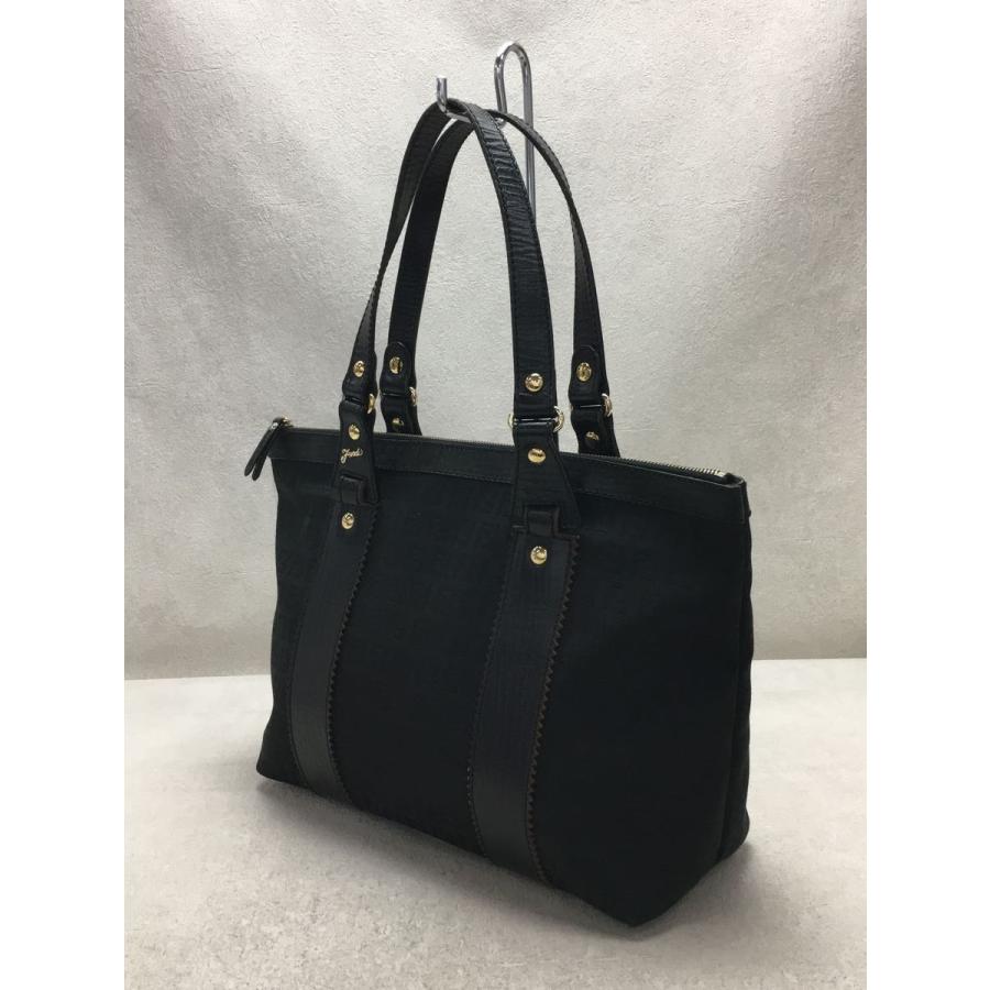 FENDI◇トートバッグ/ズッカ/--/BLK/総柄/イタリア製 : セカンド 