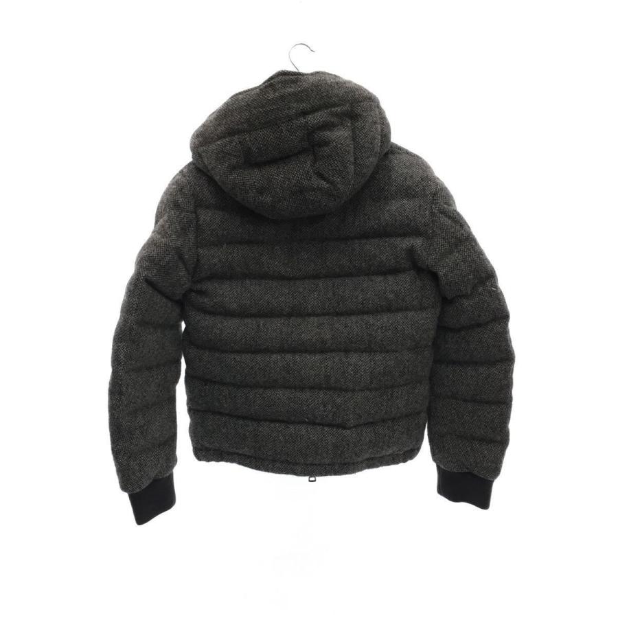 MONCLER◇ダウンジャケット/FLORIAN GIUBBUTTO/1/ウール/GRY MONCLER◇ダウンジャケット/FLORIAN GIUBBUTTO/1/ウール/GRY