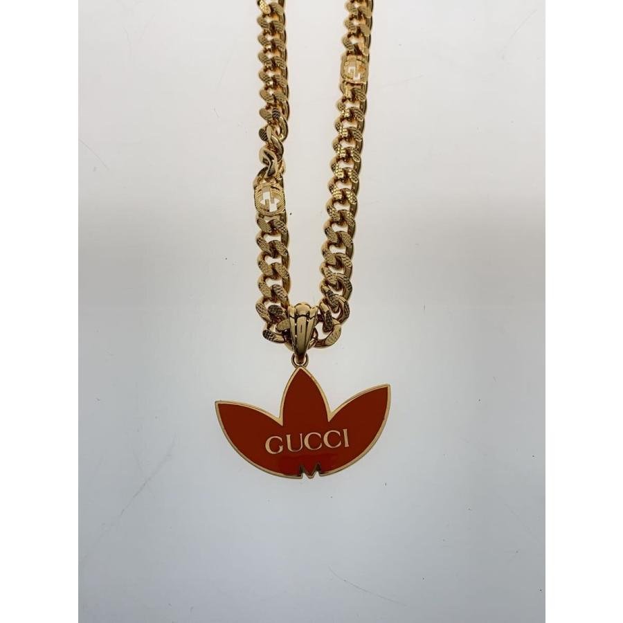 GUCCI◇×adidas/ゴルメットチェーンネックレス/アディダス/GLD/トップ 