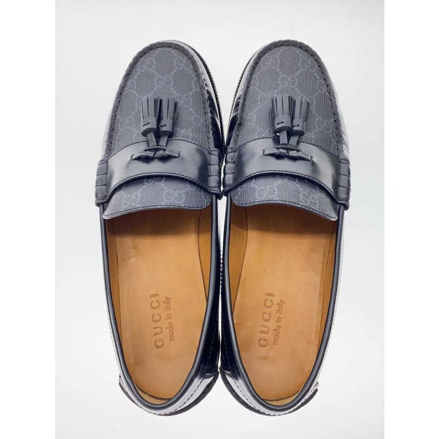 GUCCI◇GGスプリーム/タッセルローファー/革靴/レザーシューズ/US6/BRW