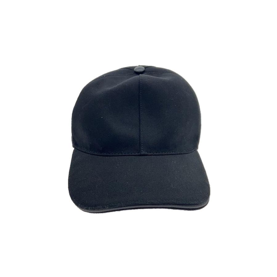 GUCCI◇キャップ/インターロッキング/GGロゴ/M/コットン/BLK/メンズ