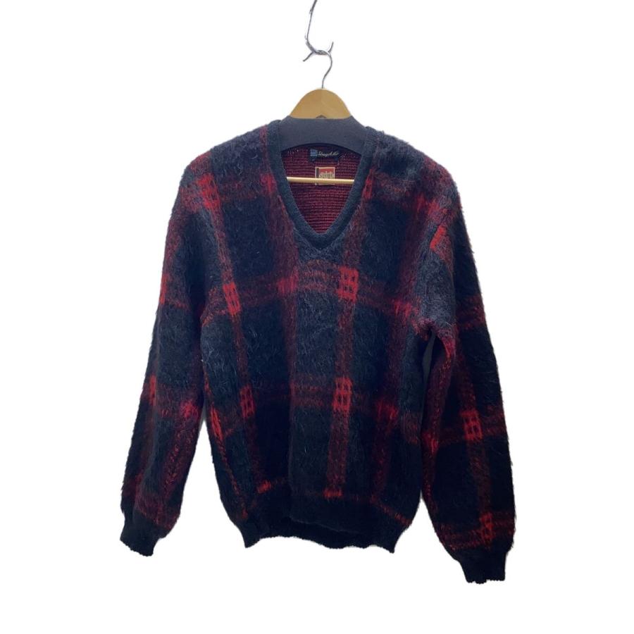かすめ　美品 60s brentwood モヘヤ セーターM shag-A-Mo/60s/モヘア混/モヘヤ/ニット/セーター(厚手)/Vネック/M