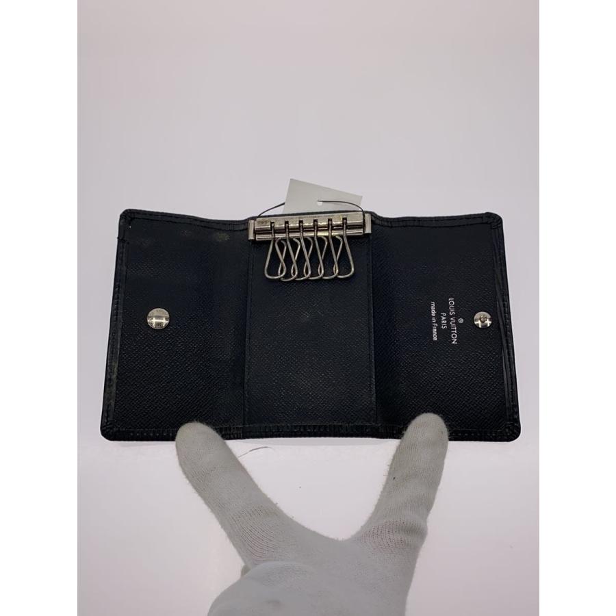 LOUIS VUITTON◇ミュルティクレ6/エピ/キーケース/レザー/BLK/メンズ