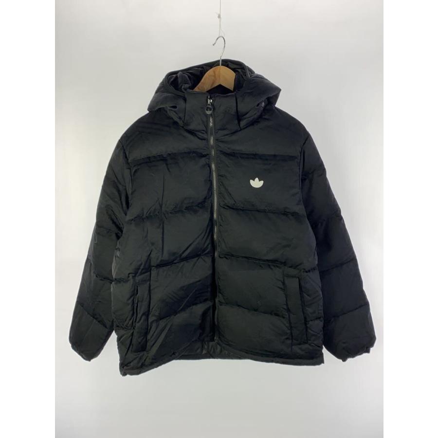 adidas◇REKIVE REGEN/ダウンジャケット/XXL/フーデッド/ナイロン/BLK