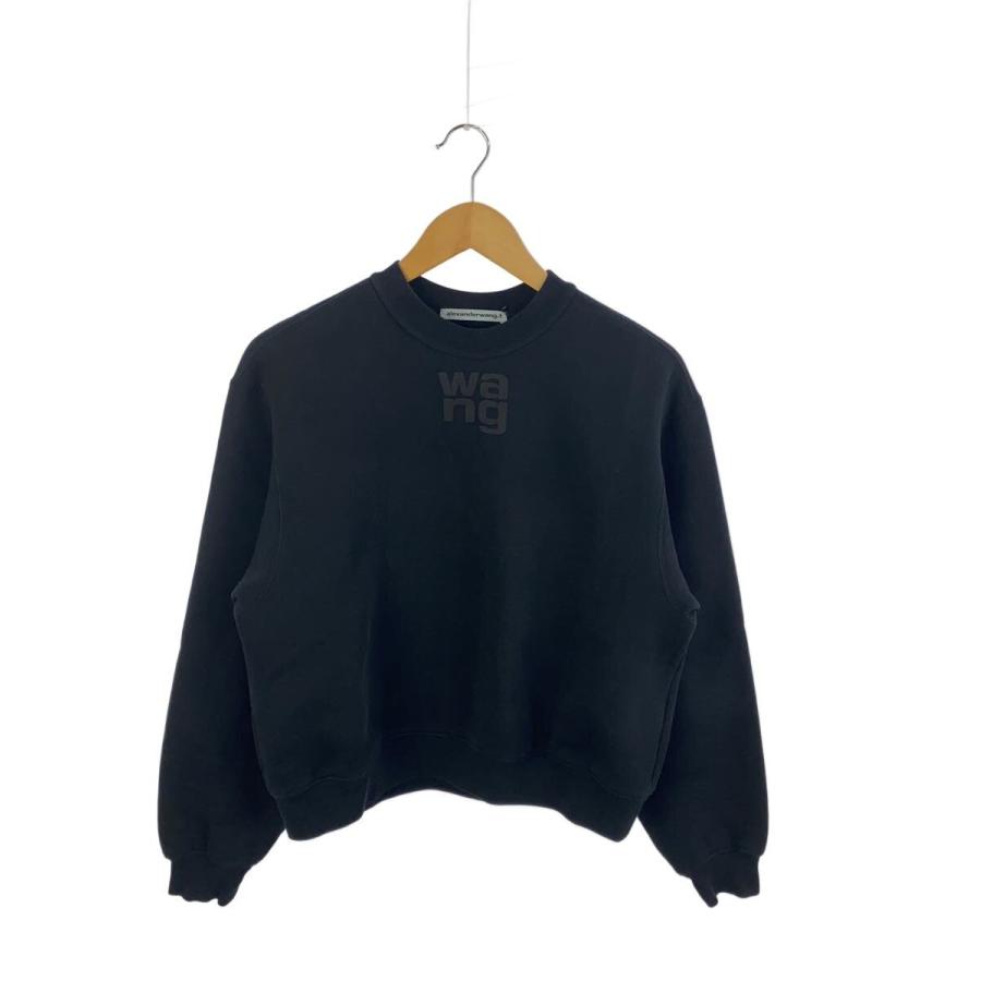 Alexander Wang◇スウェット/ロゴ/XS/コットン/BLK : セカンド