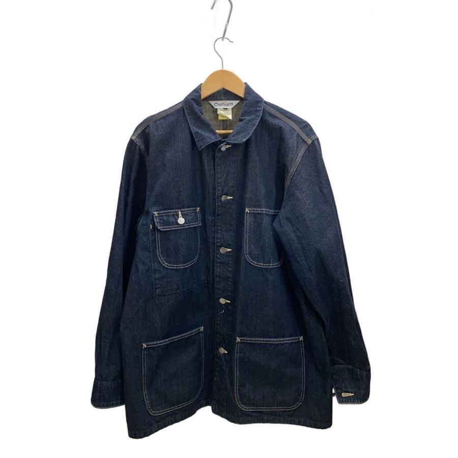 Carhartt◇カバーオール/デニムジャケット/ワークウェア/XL/デニム/IDG