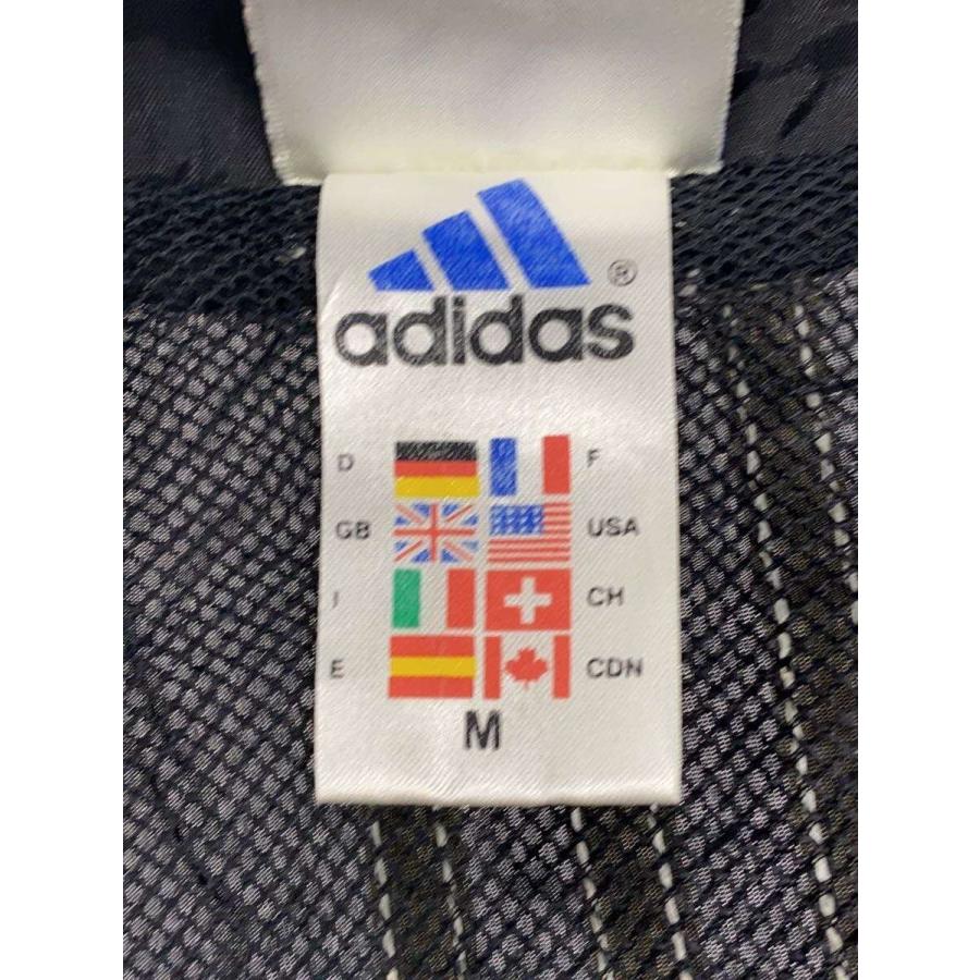 adidas◆90s/トレフォイルロゴ/トラックジャケット/トラックパンツ/セットアップ/M/ナイロン/BLK_2