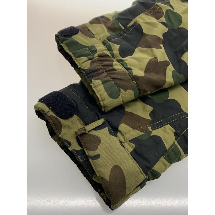 A BATHING APE◆フーデットダウンジャケット/XL/ナイロン/GRN/カモフラ/迷彩//の画像