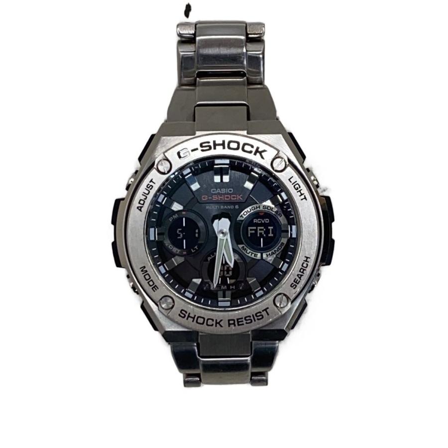 CASIO◇ソーラー腕時計・G-SHOCK/デジアナ/SLV// : セカンドストリート