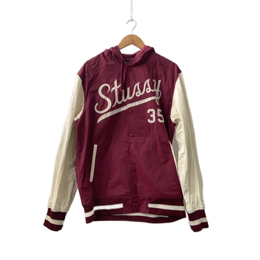 STUSSY◇SQUAD VARSITY III JACKET/バーシティジャケット/スタジャン 