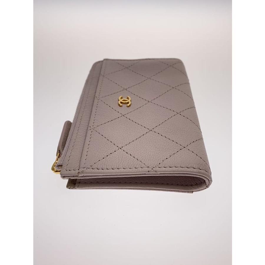 CHANEL◇ココマーク/CCロゴ/フラグメントケース/財布/レザー/PNK