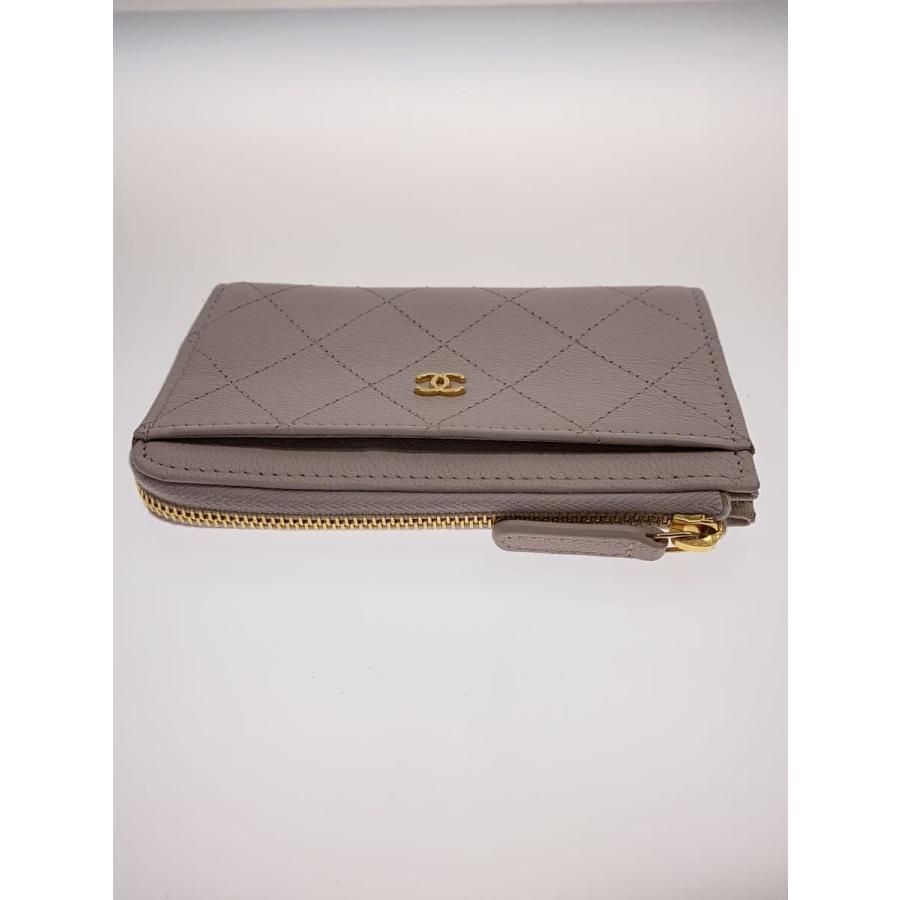 CHANEL◇ココマーク/CCロゴ/フラグメントケース/財布/レザー/PNK