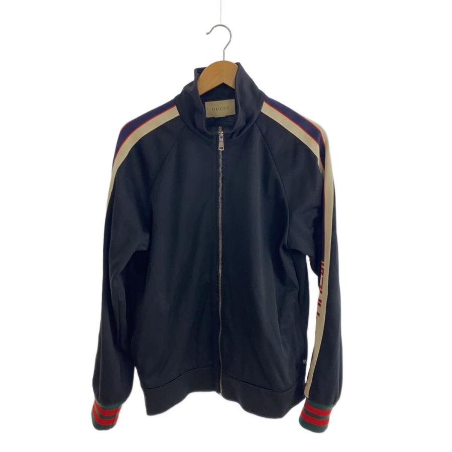 GUCCI◇トラックジャケット/M/ポリエステル/BLK/テクニカルジャージ