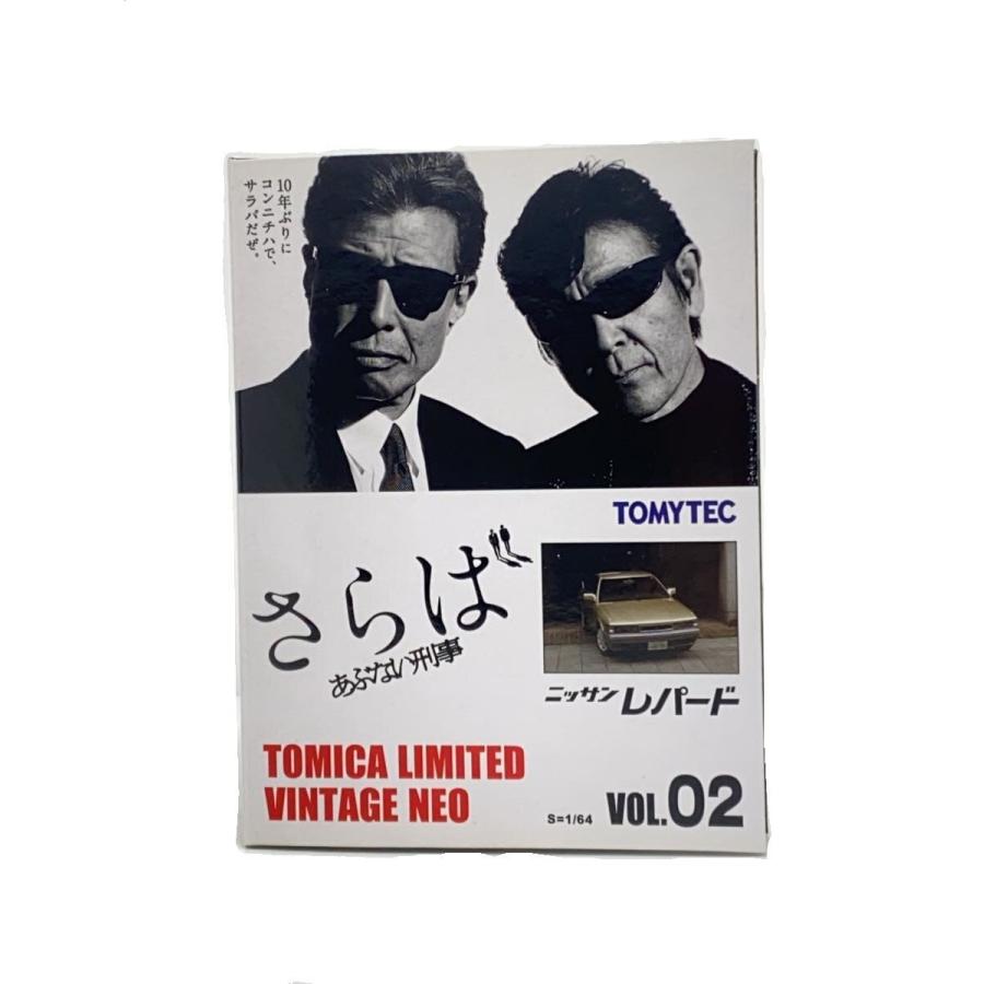 さらばあぶない刑事 初回限定版DVD TLV レパード付 TOMYTEC◇ミニカー/ニッサン レパード/さらば あぶない刑事 : セカンド