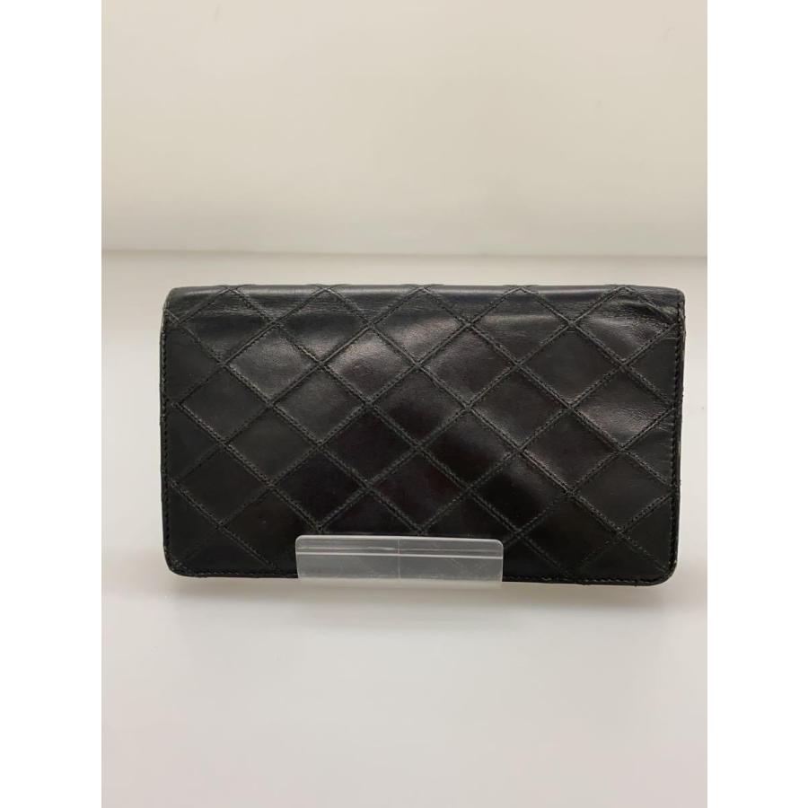 CHANEL◆長財布/レザー/BLK/メンズ｜ssol-shopping｜02