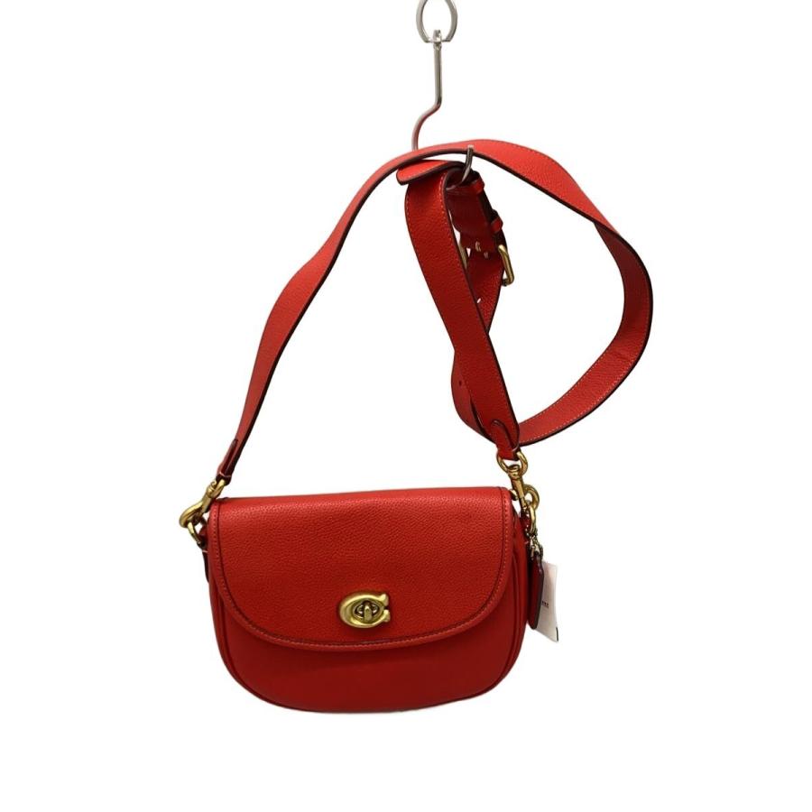 COACH◇ウィロウサドルバッグ/レザー/RED/CA094 : セカンドストリート