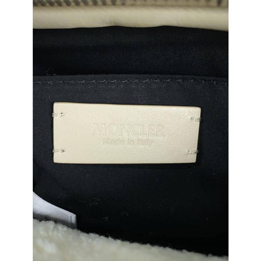 MONCLER◇MINI CARADOC/トートバッグ/ポリエステル/CRM/無地 MONCLER◇MINI CARADOC/トートバッグ/ポリエステル/CRM/無地