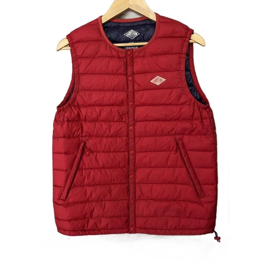 DANTON ダウンベスト DANTON◇INNNER DOWN VEST/ダウンベスト/40/ナイロン/RED/JD-8752/19A