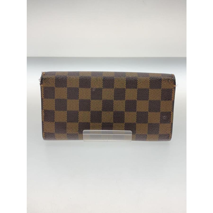 LOUIS VUITTON◆1)ポルト・フォイユ・サラ_ダミエ・エベヌ_BRW/PVC/ブラウン/N61734｜ssol-shopping｜02