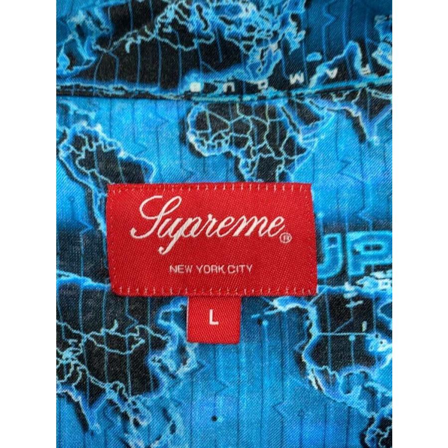 Supreme◇18SS/world famous rayon shirt/半袖シャツ/L/レーヨン