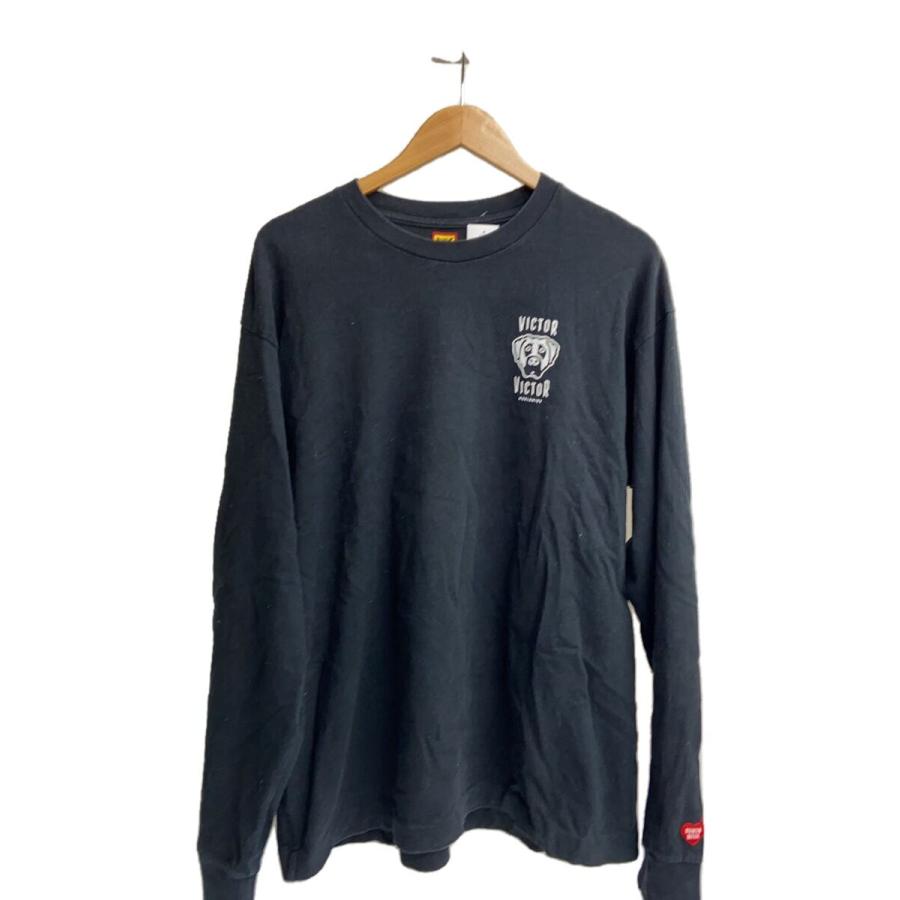 HUMAN MADE◇長袖Tシャツ/XL/コットン/BLK/プリント : セカンド HUMAN MADE◇長袖Tシャツ/XL/コットン/BLK/プリント : セカンド