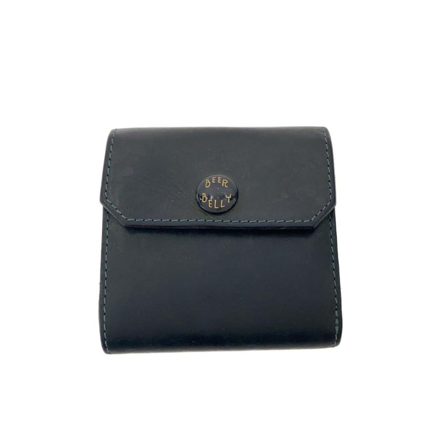 BEER BELLY 黒 レザー 二つ折り財布 BEER BELLY/2つ折り財布/レザー : セカンドストリートYahoo!店 - 通販