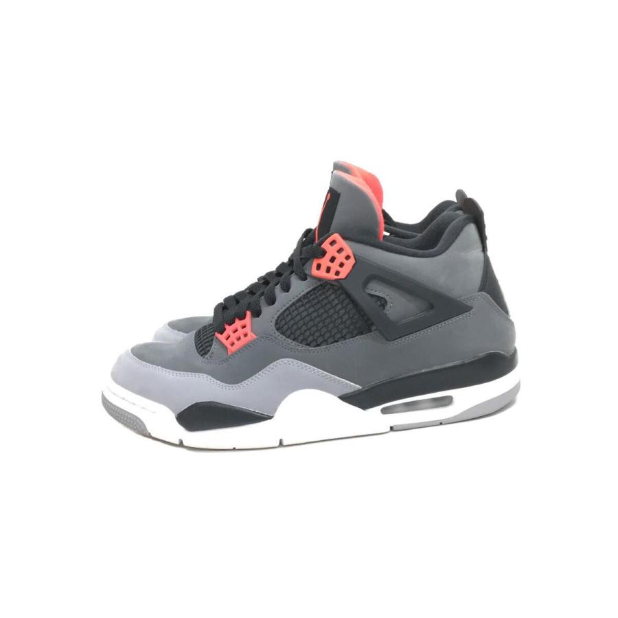 NIKE◇AIR JORDAN 4 RETRO_エアジョーダン 4 レトロ/28cm/GRY