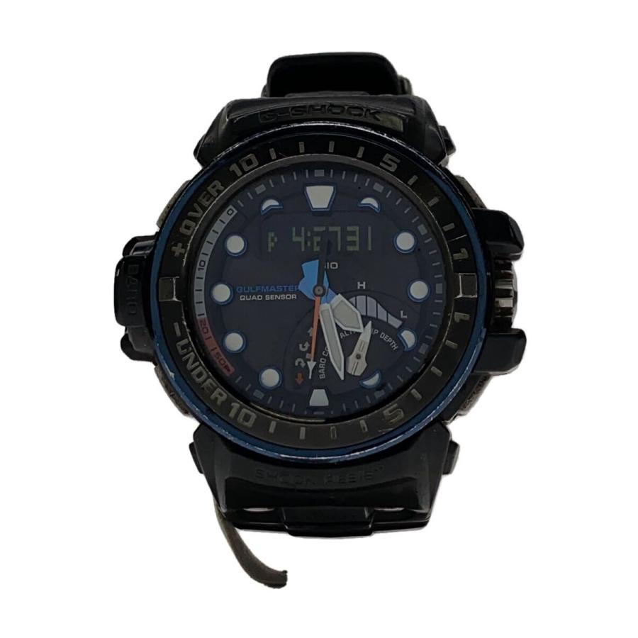 CASIO / ソーラー腕時計・G-SHOCK/デジアナ/ラバー/BLK/BLK CASIO◇ソーラー腕時計・G-SHOCK/デジアナ/ラバー/BLK/BLK : セカンド