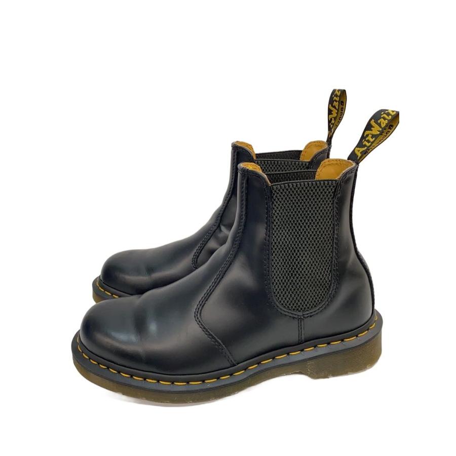 新品Dr. Martensチェルシー ショートブーツサイドゴアブーツ24.5cm Dr.Martens◇チェルシーブーツ/サイドゴア/24.5cm/BLK/レザー/22227001