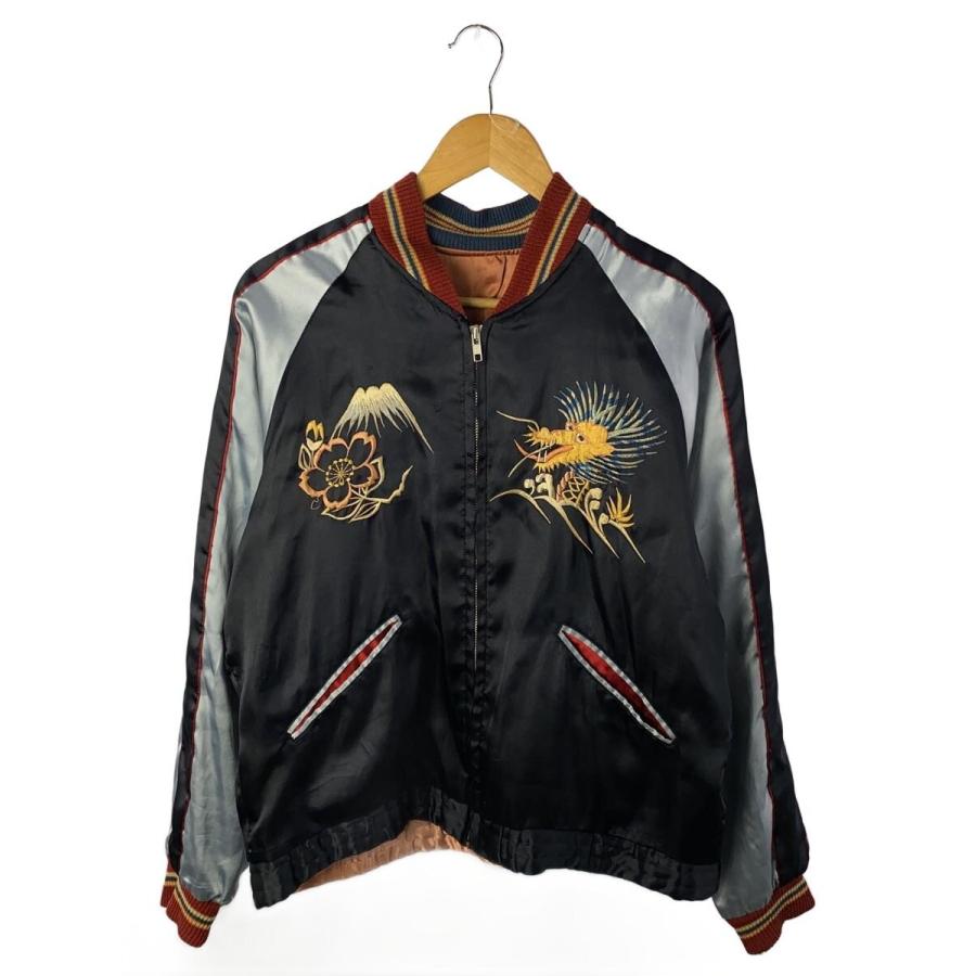 東洋エンタープライズ◇スカジャン/M/ポリエステル/BLK/プリント