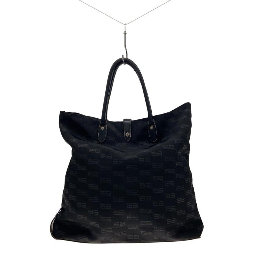 BALENCIAGA◇トートバッグ/キャンバス/BLK/総柄// : セカンド