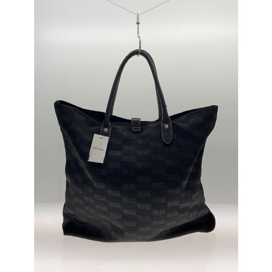 BALENCIAGA◇トートバッグ/キャンバス/BLK/総柄// : セカンド